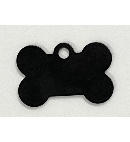 Personalised IMARC Bone Tag Small Black