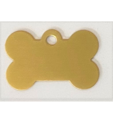 Personalised IMARC Bone Tag Small Gold
