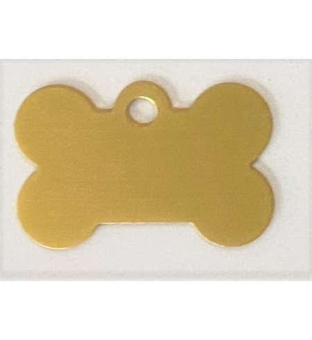 Personalised IMARC Bone Tag Small Gold