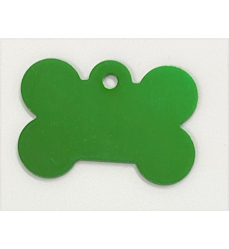 Personalised IMARC Bone Tag Small Green