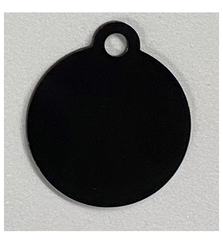 Personalised IMARC Circle Tag Large Black