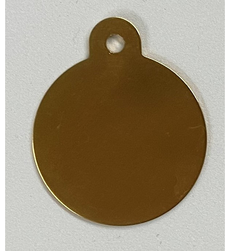Personalised IMARC Circle Tag Large Gold