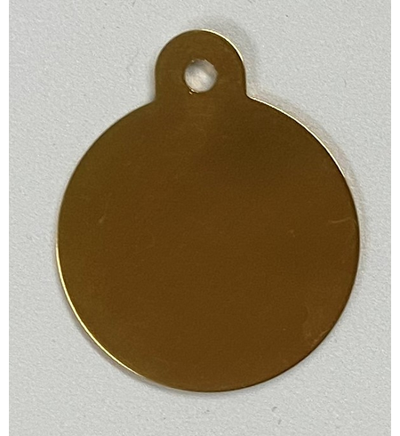 Personalised IMARC Circle Tag Large Gold