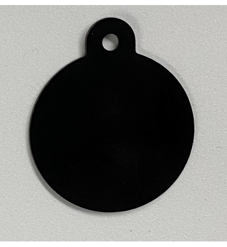 Personalised IMARC Circle Tag Small Black