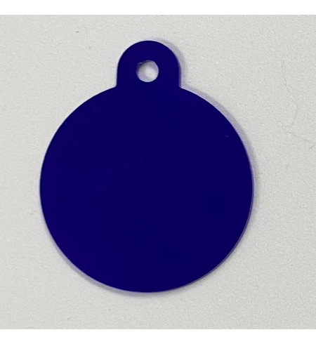 Personalised IMARC Circle Tag Small Blue