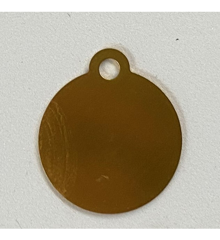 Personalised IMARC Circle Tag Small Gold