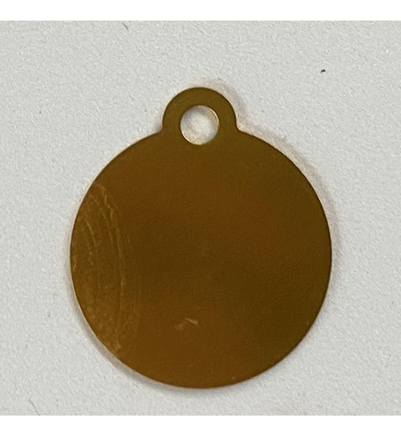 Personalised IMARC Circle Tag Small Gold