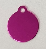 Personalised IMARC Circle Tag Small Pink-dog-The Pet Centre