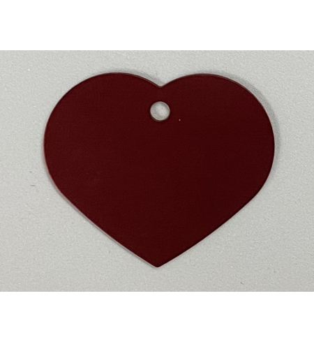 Personalised IMARC Tag Heart Large Red