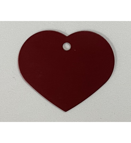 Personalised IMARC Tag Heart Large Red