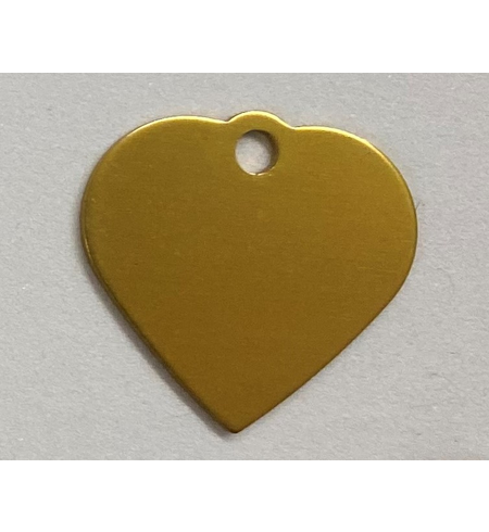 Personalised IMARC Heart Tag Small Gold