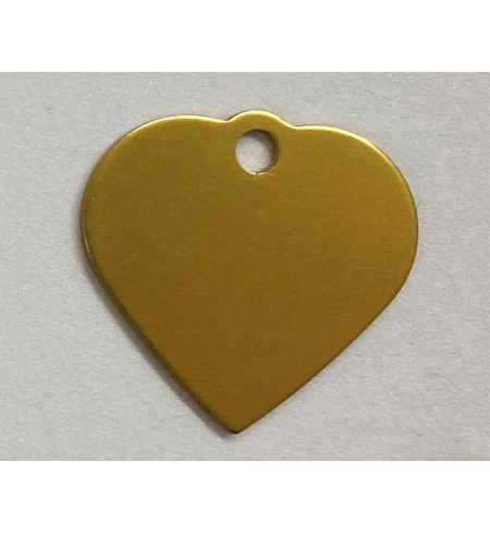 Personalised IMARC Heart Tag Small Gold