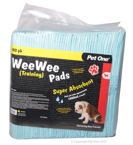 Pet One Wee Wee Training Pads 100pk
