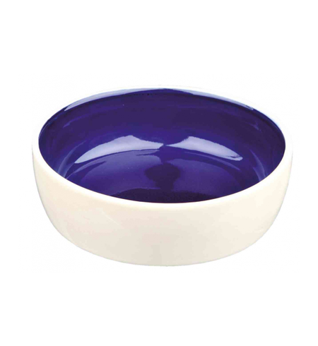 Stoneware Bowl Cat - Cream&Blue 13cm