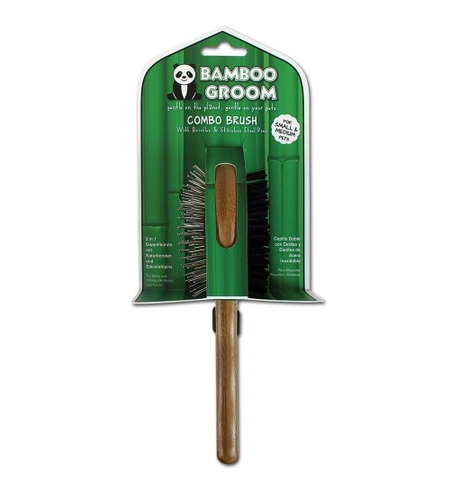 Bamboo Groom Combo Brush - Regular