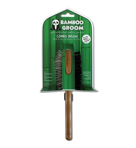 Bamboo Groom Combo Brush - Regular