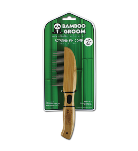 Bamboo Groom Rotating 31 Pin Comb