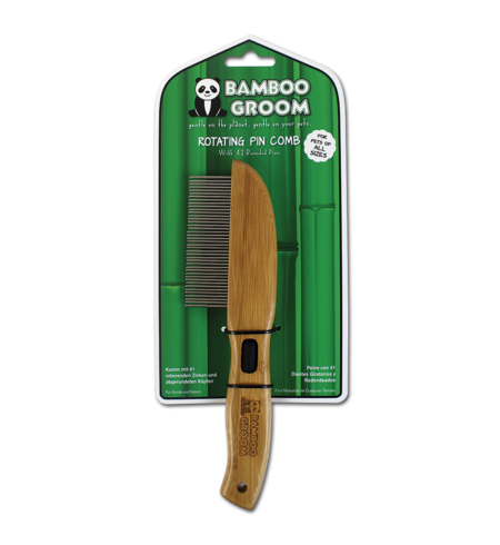 Bamboo Groom Rotating 41 Pin Comb