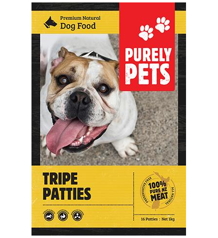 Purely Pets Tripe Patties 1kg