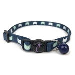 Cattitude Collar - Wink Navy-collars-The Pet Centre