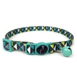 Cattitude Collar -  Geo Mint-collars-The Pet Centre