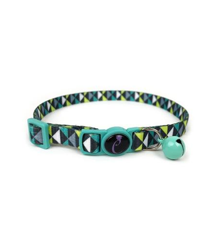 Cattitude Collar -  Geo Mint