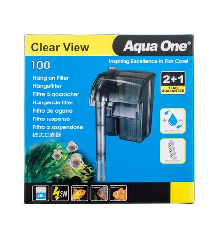 Aqua One H100 Clear View Hang On Filter