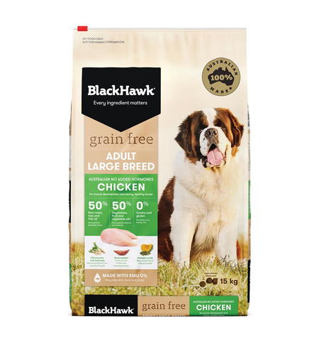 Black Hawk Dog Large Breed GF Chicken 15kg