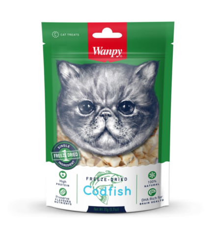 Wanpy Freeze Dried Codfish Cat Treat 20g