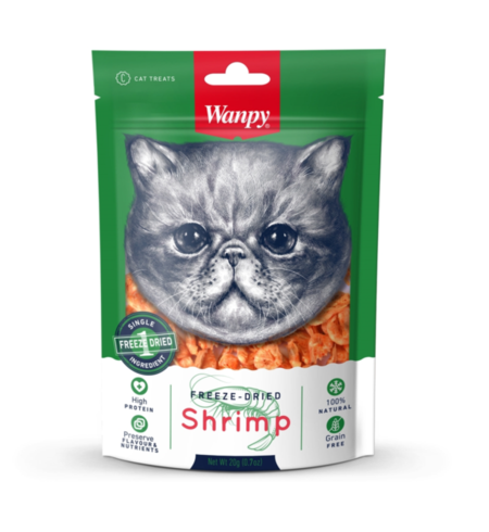 Wanpy Freeze Dried Shrimp Cat Treat 20g