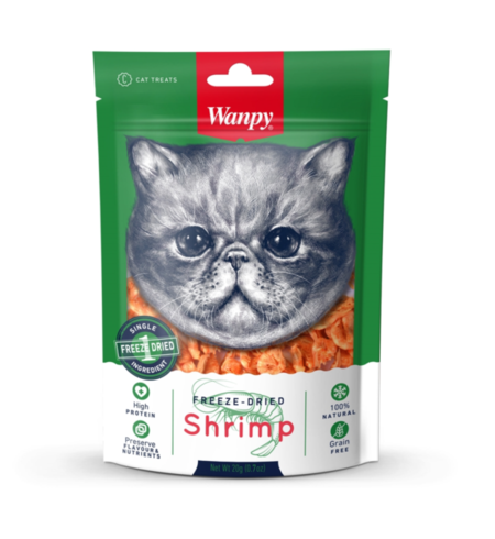 Wanpy Freeze Dried Shrimp Cat Treat 20g