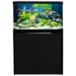 Aqua One Lifestyle 127 Aquarium & Cabinet (Black)-fish-The Pet Centre