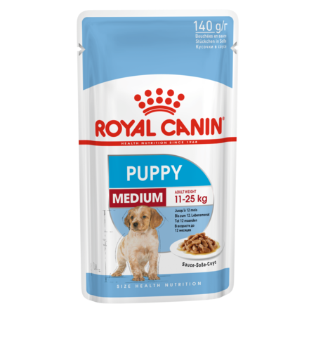 Royal Canin Dog Medium Puppy in Gravy 140g