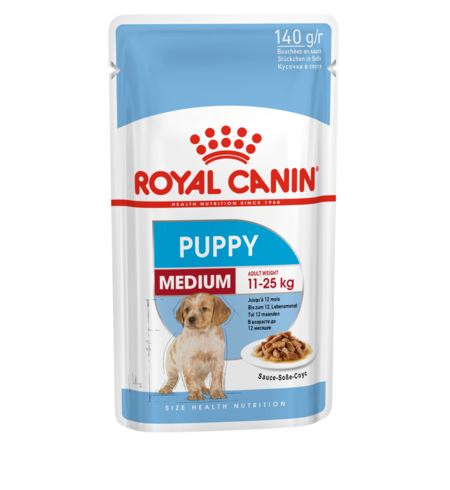 Royal Canin Dog Medium Puppy in Gravy 140g