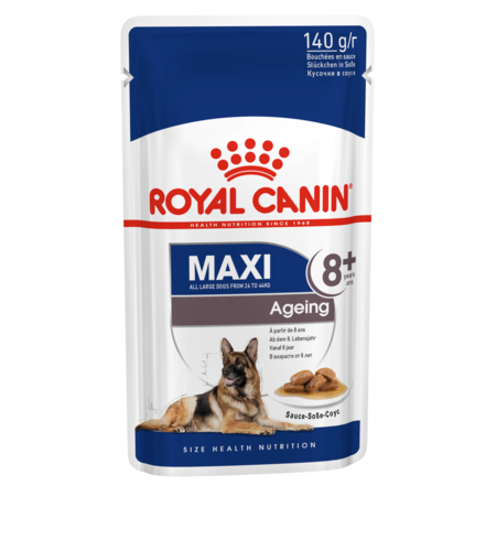Royal Canin Dog Maxi Ageing 8+ in Gravy 140g