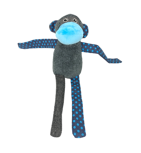 Snuggle Friends Blue Monkey 41Cm