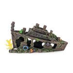 Aquarium Ornament - Shipwreck Ruin With Coral-ornaments-The Pet Centre