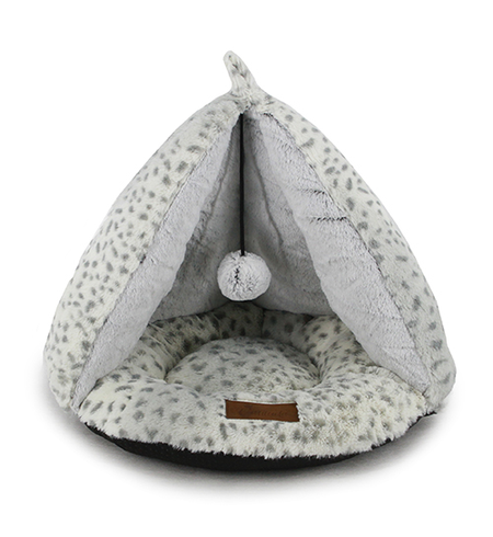 Cattitude Igloo Teepee - Snow Leopard