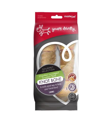 Yours Droolly Chicken Wrapped Knotbone 2pk