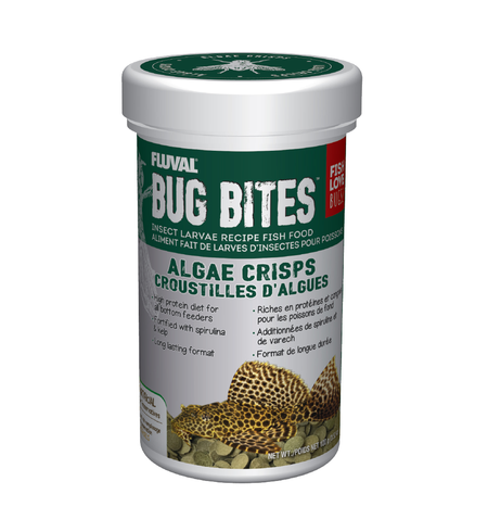 Fluval Bug Bites Algea Wafers Crisps 100g