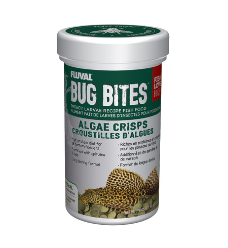 Fluval Bug Bites Algea Wafers Crisps 100g