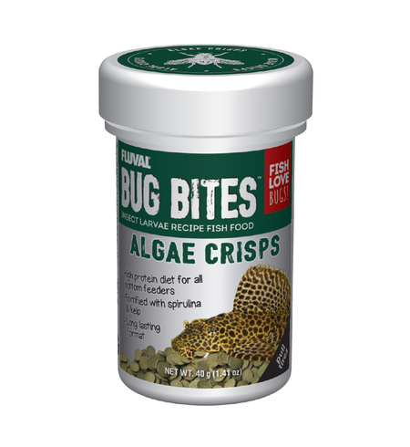 Fluval Bug Bites Algea Wafers Crisps 40g