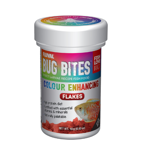 Fluval Bug Bites Colour Enhancing Flakes 18g