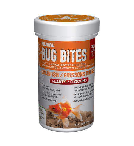 Fluval Bug Bites Goldfish Flakes 45g