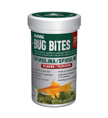 Fluval Bug Bites Spirulina Flakes 45g