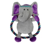 PPB Boho Elephant Flyer with Rope-rope-and-tug-toys-The Pet Centre
