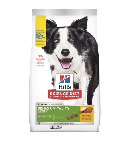 Hills Science Diet Dog Senior Vitality 7+ 1.58kg