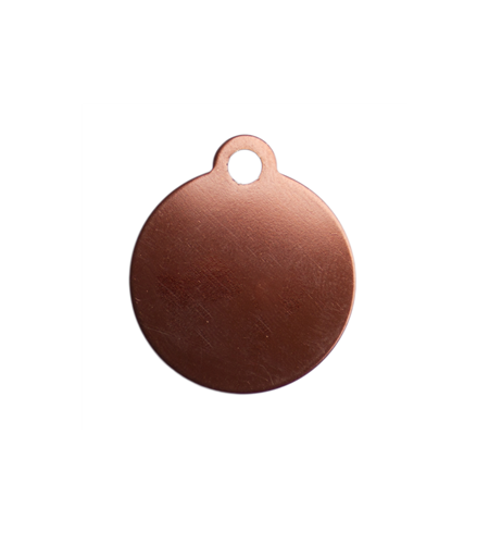 Personalised iMarc Tag Circle Bronze Large