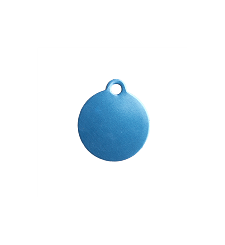 Personalised iMarc Tag Circle Large Turquoise