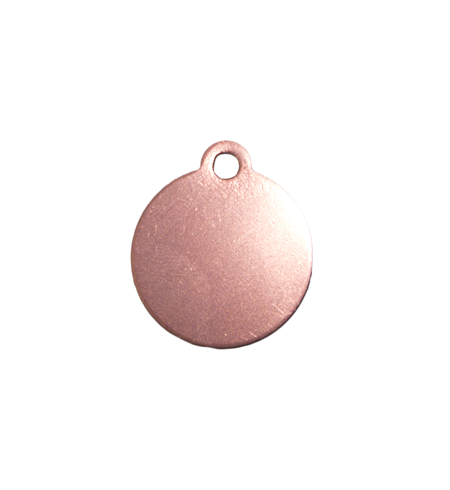 Personalised iMarc Circle Tag Large Rose Gold